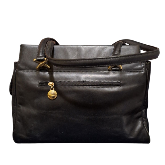 PAOLA PICASSO VINTAGE ITALIAN LEATHER HANDBAG TOTE - Picture 4 of 17